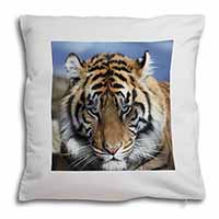 Bengal Tiger Soft White Velvet Feel Scatter Cushion