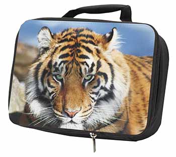 Bengal Tiger Black Insulated School Lunch Box/Picnic Bag