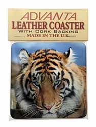 Bengal Tiger Single Leather Photo Coaster