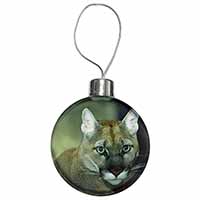 Stunning Big Cat Cougar Christmas Bauble