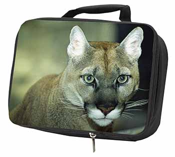 Stunning Big Cat Cougar Black Insulated School Lunch Box/Picnic Bag