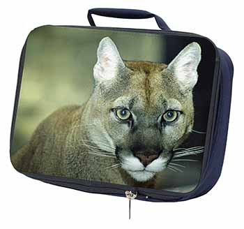 Stunning Big Cat Cougar Navy Insulated School Lunch Box/Picnic Bag