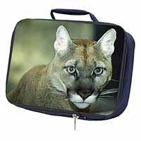 Stunning Big Cat Cougar Navy Insulated School Lunch Box/Picnic Bag