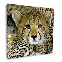 Baby Cheetah Square Canvas 12"x12" Wall Art Picture Print