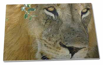 Large Glass Cutting Chopping Board Lions Face