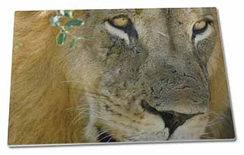 Large Glass Cutting Chopping Board Lions Face