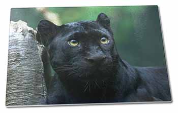 Large Glass Cutting Chopping Board Black Panther