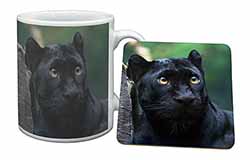 Black Panther Mug and Coaster Set