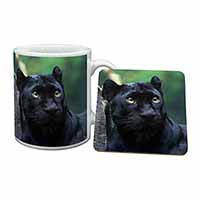 Black Panther Mug and Coaster Set