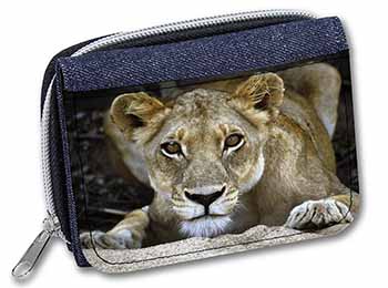 Lioness Unisex Denim Purse Wallet