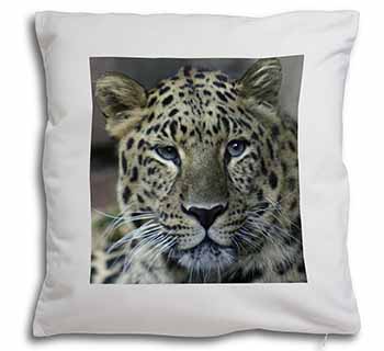 Leopard Soft White Velvet Feel Scatter Cushion