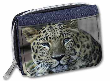 Leopard Unisex Denim Purse Wallet