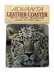Leopard Single Leather Photo Coaster