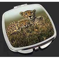 Cheetah and Cubs Make-Up Compact Mirror