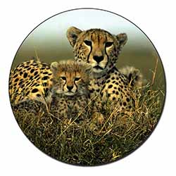 Cheetah and Cubs Fridge Magnet Printed Full Colour