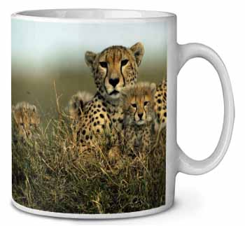 Cheetah and Cubs Ceramic 10oz Coffee Mug/Tea Cup