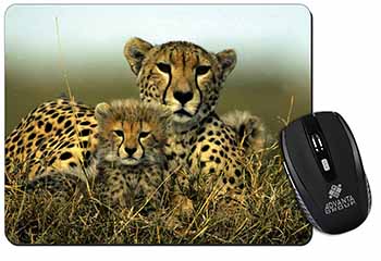 Cheetah and Cubs Computer Mouse Mat