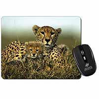 Cheetah and Cubs Computer Mouse Mat