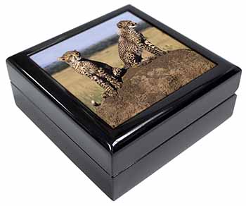 Cheetahs on Watch Keepsake/Jewellery Box