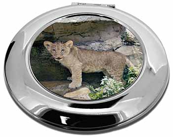 Lion Cub Make-Up Round Compact Mirror