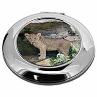 Lion Cub Make-Up Round Compact Mirror