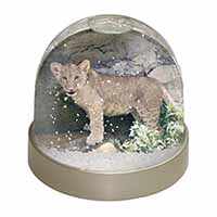 Lion Cub Snow Globe Photo Waterball