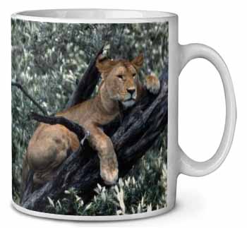 Lioness in Tree Ceramic 10oz Coffee Mug/Tea Cup