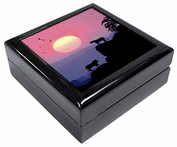 African Lions Sunrise Keepsake/Jewellery Box