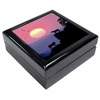 African Lions Sunrise Keepsake/Jewellery Box