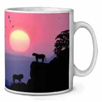African Lions Sunrise Ceramic Coffee Mug/Tea Cup