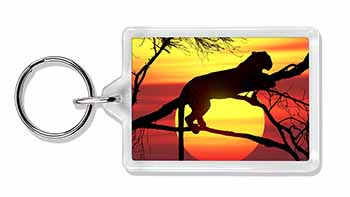 Leopard Photo Keyring printed full colour