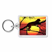 Leopard Photo Keyring printed full colour