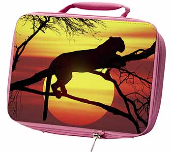 Leopard Insulated Pink School Lunch Box/Picnic Bag