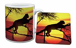 Leopard Mug and Coaster Set