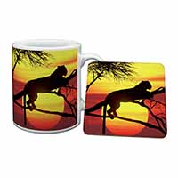 Leopard Mug and Coaster Set