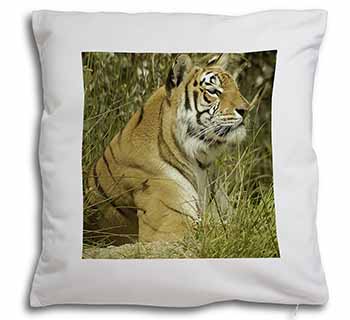 Bengal Tiger Soft White Velvet Feel Scatter Cushion