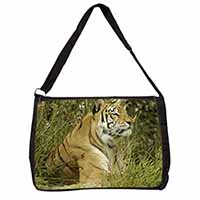 Bengal Tiger Large Black Laptop Shoulder Bag School/College - Advanta Group®