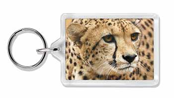 Cheetah Photo Keyring printed full colour