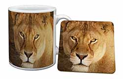 Lioness Mug and Coaster Set