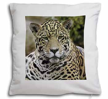 Leopard Soft White Velvet Feel Scatter Cushion