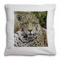 Leopard Soft White Velvet Feel Scatter Cushion