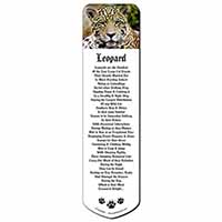 Leopard Bookmark, Book mark, Printed full colour