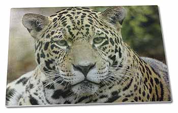 Large Glass Cutting Chopping Board Leopard