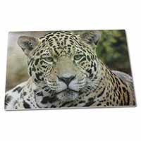 Large Glass Cutting Chopping Board Leopard