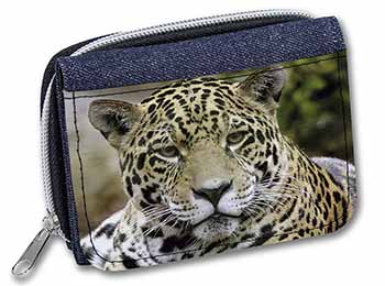 Leopard Unisex Denim Purse Wallet