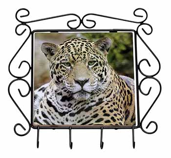Leopard Wrought Iron Key Holder Hooks