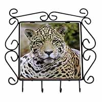 Leopard Wrought Iron Key Holder Hooks