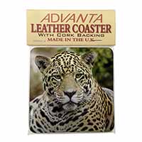 Leopard Single Leather Photo Coaster