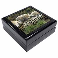 Cheetah and Newborn Babies Keepsake/Jewellery Box