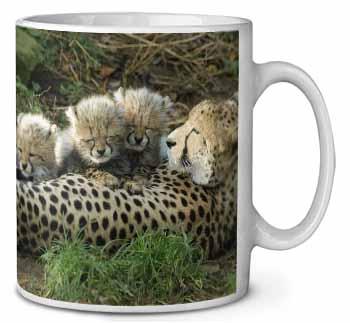 Cheetah and Newborn Babies Ceramic Coffee Mug/Tea Cup